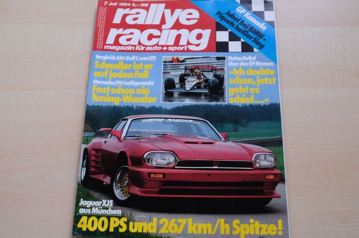 Deckblatt Rallye Racing (07/1984)